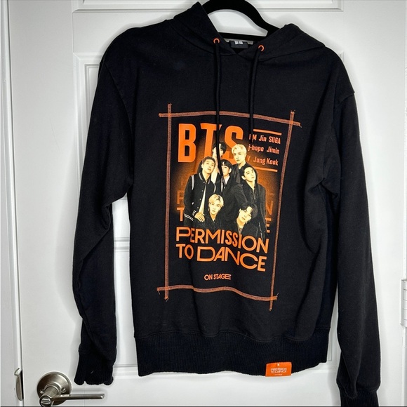 Black BTS Hoodie - Permission to Dance - Picture 2 of 4